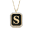 Siyah Harf Altın Kolye