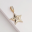 Taşlı Star Tasarım Altın Kilitli Charm KL11781