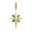 Yeşil Taşlı Kuzey Yıldızı Charm