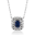 0,97 Karat Pırlanta Safir Kolye