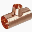 28mm x 28mm x 22mm Branch Reducing Tee endfeed