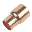 Copper 22mm x 15mm end feed reducer