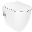 Free Bact To Wall Combined Bidet with integrated bidet faucet (cold), soft clos seat